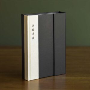 Agenda 2026 com Fechamento Magnético Preto