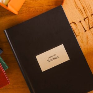 Caderno de Receitas Preto
