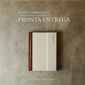 Note Planner 2027 com Fechamento Magnético